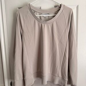 Athleta Women's Cream Long Sleeve Top